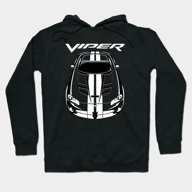 Dodge Viper SRT10 - White Stripes Hoodie by V8social